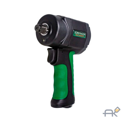 Пневмогайковерт ударный Compactв облегченном корпусе с реверсом и регулировкой усилия 1/2(1200Hм. 11000 об/мин.6.3bar.170 л/мин.1.2кг) RF-82545 (18420)